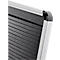 Stecktafel Ultradex Planrecord, Wandmontage, 61 waagerechte Schienen, B 1250 x T 22 x H 770 mm, Werkstoff und Aluminium, schwarz