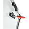 Stecktafel Ultradex Planrecord, Wandmontage, 61 waagerechte Schienen, B 1250 x T 22 x H 770 mm, Werkstoff und Aluminium, schwarz