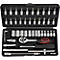 Steeksleutelset 45 stuks 1/4 inch SW 4-14mm Z.72 6KT NU