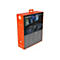 Orangefarbene Verpackung von SteelSeries Arctis Nova Pro Headset. Auf der RÃ¼ckseite sind Produktbilder und -informationen abgebildet.