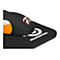Schwarze Gaming-Maus auf schwarzem Mauspad mit weiÃŸem steelseries Schriftzug.