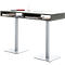 Steh-Konferenztisch BOX, mit Ablage-Boxen, Höhe 1050 mm, graphit