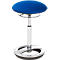 Stehhilfe Sitness HIGH BOB, ergonomisches Sitzen, Sitzhöhe 490 bis 700 mm, blau, Gestell verchromt