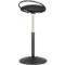Stehhocker ROVO SOLO mit Ring, 3D-Gestrick, schwarz/schwarz