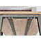 Stehtisch Meeting Point, rechteckig, A-Fuß-Gestell, B 1750 x T 680 x H 1042 mm, Asteiche/anthrazit