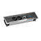 Stekkerdoos POWER FRAME om in te bouwen in tafelbladen, 2 stekkerdozen, 2 x RJ-45 - 1 x VGA+A, alu