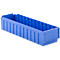 Stellingbak RK 621, polystyreen, L 590 x B 162 x H 115 mm, 12 vakken, voor kastdiepte 600 mm, blauw