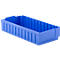Stellingbak RK 621B, 12 vakken, polystyreen, B 243 x D 590 x H 115 mm, voor kastdiepte 500 mm, blauw 