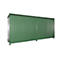 Stellingcontainer BAUER CEN 59-2, staal, schuifdeur, B 6245 x D 1550 x H 2980 mm, groen