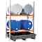 Stellinglekbak, polyetheen, inrijvakken, chemicaliënbestendig, corrosiebescherming, 315 l volume