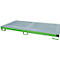 Stellinglekbak type RW/GR 2700-1, met rooster, groen RAL6011