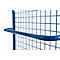 Stellingwagen met roosterwanden, 1150 x 750 x 1800 mm, met inhangbare voorwand