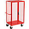 Stellingwagen met roosterwanden en deuren, 980 x 700 mm