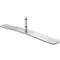 Stelvoeten voor Schäfer Shop Select akoestische scheidingswanden, van metaal, aluminium zilver, 2 st.