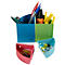 Stiftebox Exacompta THE QUARTER 1928, modulare Kreisform, 2 gleich hohe & 2 gleich niedrige Viertel, stapelbar, Polystyrol, mehrfarbig