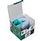 Stiftebox Exacompta THE QUARTER Aquarel, modulare Kreisform, 2 gleich hohe & 2 gleich niedrige Viertel, stapelbar, Kunststoff, mehrfarbig