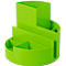 Stifteköcher MAUL MAULrundbox, 6 Fächer inkl. Zettel- & Brieffach, Ø 140 x H 125 mm, ABS-Kunststoff, grün