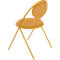 Stoelen Saturne Meet by Paperflow - B 520 x D 540 x H 820 mm - stalen buis saffraan - kunstleer saffraan - set van 2