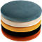 Stoelen Saturne Meet by Paperflow - B 520 x D 540 x H 820 mm - stalen buis wit - fluweel blauw - set van 2