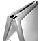 Stoepbord - aluminium - B 637 x H 1050 mm - weerbestendig - voor A1-formaat - geanodiseerd - zilverkleurig