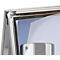 Stoepbord - aluminium - B 637 x H 1050 mm - weerbestendig - voor A1-formaat - geanodiseerd - zilverkleurig