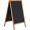 Stoepbord Economy outdoor - MDF - B 540 x H 950 mm – magnetisch - 2 beschrijfbare zijden - beuken