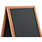 Stoepbord Economy outdoor - MDF - B 540 x H 950 mm – magnetisch - 2 beschrijfbare zijden - beuken