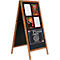 Stoepbord Economy outdoor - MDF - B 540 x H 950 mm – magnetisch - 2 beschrijfbare zijden - beuken