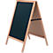 Stoepbord Economy outdoor - MDF - B 670 x H 1030 mm – magnetisch - 2 beschrijfbare zijden - beuken