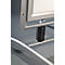 Stoepbord SwingMaster - aluminium geëloxeerd - B 728 x H 1150 mm - voor A1-formaat – weerbestendig - zilverkleur