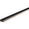 Stootrand type D, strekkende meter, zwart