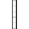 White vertical bar with gray and dashed lines on a dark background.