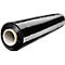 Black stretch film roll with white inner roll.