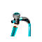 Stretchfolien Abroller grip® Systems, für grip®-Rollen mit einer Breite bis 400 mm, ergonomischer Handgriff, Aufhängevorrichtung, Stahl, wasserblau