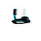 Stretchfolien Abroller grip® Systems, für grip®-Rollen mit einer Breite bis 400 mm, ergonomischer Handgriff, Aufhängevorrichtung, Stahl, wasserblau