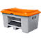 Strooizoutbak met inrijvakken, met uitneemopening, 400 l, L 1210 x B 820 x H 680 mm