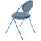 Stühle Meet by Paperflow Saturne, 2er-Set, B 520 x T 540 x H 820 mm, Kunstleder, Blau/Blau
