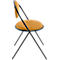Stühle Meet by Paperflow Saturne, 2er-Set, B 520 x T 540 x H 820 mm, Kunstleder, Schwarz/Safran