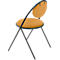 Stühle Meet by Paperflow Saturne, 2er-Set, B 520 x T 540 x H 820 mm, Kunstleder, Schwarz/Safran