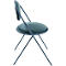 Stühle Meet by Paperflow Saturne, 2er-Set, B 520 x T 540 x H 820 mm, Samt, Blau/Blau
