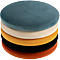 Stühle Meet by Paperflow Saturne, 2er-Set, B 520 x T 540 x H 820 mm, Samt, Schwarz/Safran
