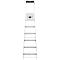 Stufen-Stehleiter Hailo L60 StandardLine, EN 131, mit Multifunktionsschale & Gelenkschutz, bis 150 kg, 6 Stufen
