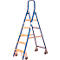 Stufenstehleiter Multicolor, einseitig besteigbar, 5 Stufen