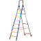 Stufenstehleiter Multicolor, einseitig besteigbar, 8 Stufen