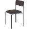 Stuhl Bistro, Sitz Samt schwarz, zeitgenössisches Design, second Life Produkt: Sitzflächenaustausch möglich für eine unbegrenzte Lebensdauer, stapelbar