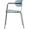 Stuhl BISTRO, stapelbar bis zu 4 Stück, B 535 x T 545 x H 760 mm, Stahlrohr & Polypropylen, blau, 2 Stück