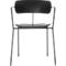 Stuhl BISTRO, stapelbar bis zu 4 Stück, B 535 x T 545 x H 760 mm, Stahlrohr & Polypropylen, schwarz, 2 Stück