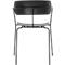 Stuhl BISTRO, stapelbar bis zu 4 Stück, B 535 x T 545 x H 760 mm, Stahlrohr & Polypropylen, schwarz, 2 Stück