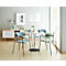 Stuhl BISTRO, stapelbar bis zu 4 Stück, B 535 x T 545 x H 760 mm, Stahlrohr & Polypropylen, schwarz, 2 Stück