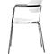 Stuhl BISTRO, stapelbar bis zu 4 Stück, B 535 x T 545 x H 760 mm, Stahlrohr & Polypropylen, weiss, 2 Stück